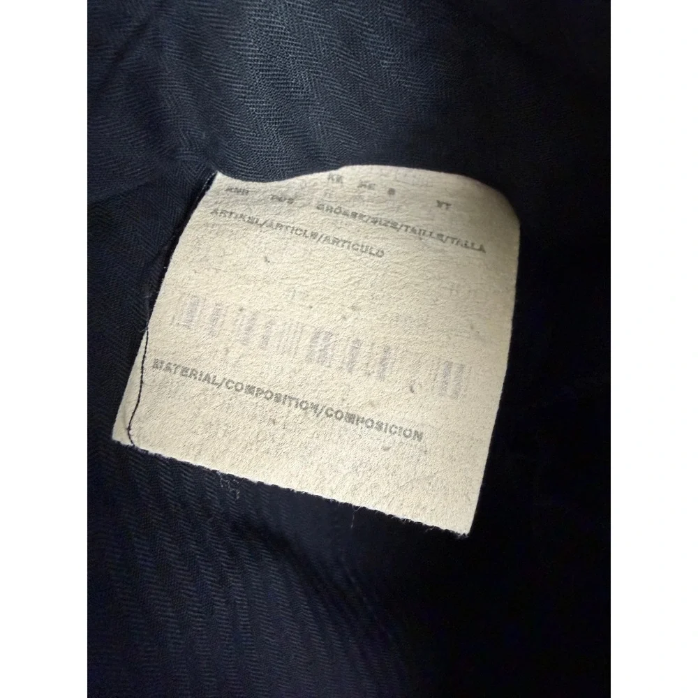 Hugo Boss Vintage Pinstripe Suit Mens 42L 31x31 Charcoal Gray 2 Piece Made USA